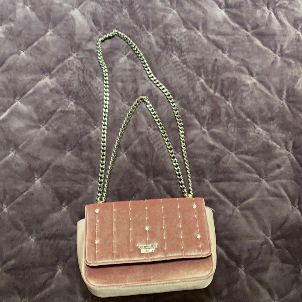 Victoria’s Secret velvet sparkle crossbody handbag